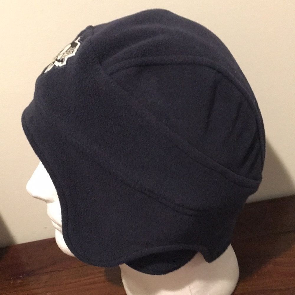 Labatts Beer Pittsburgh Penguins Blue Fleece helmet Ski Snowboard Beanie cap hat - Picture 3 of 3